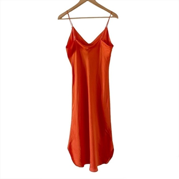 Nili Lotan Short Cami Dress in Burnt Orange - Picture 6 of 11